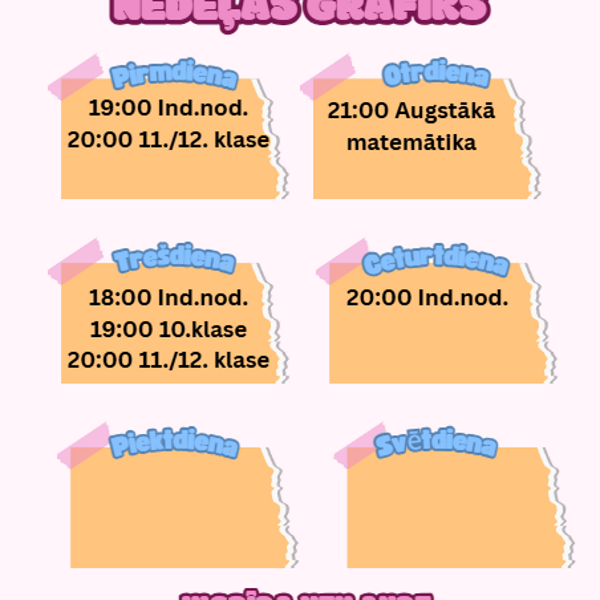 Matemātikas nodarbības pie skolotājas Ingrīdas
